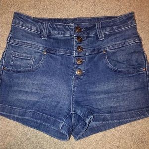 High waisted shorts